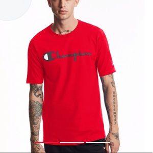 NWT Champion Heritage Tee, Vintage Logo, Red